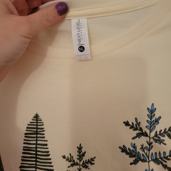 🟣 Next Level tree tee - Picture 3 of 3